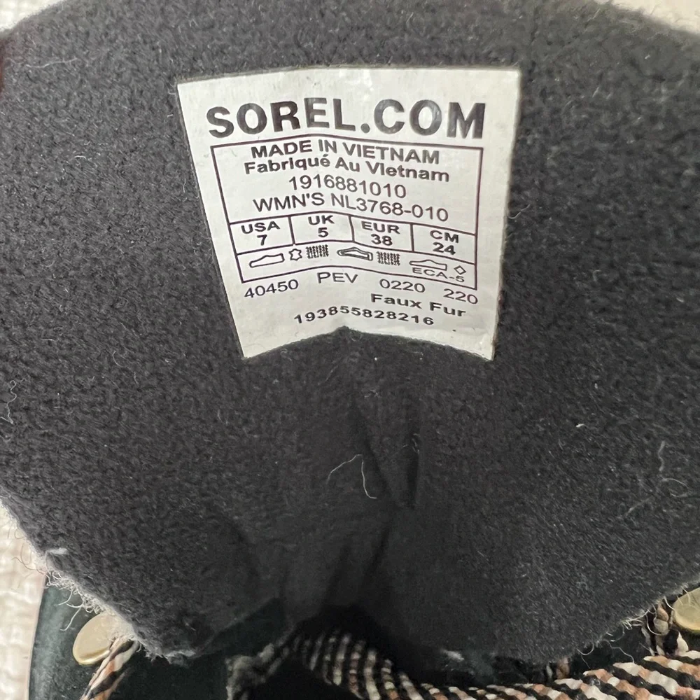 NEW SOREL Kinetic Conquest Waterproof Winter Boots Women’s Size 7 Black NWOB